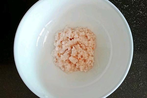娃娃菜鲜虾粥 (宝宝辅食）的做法图解7