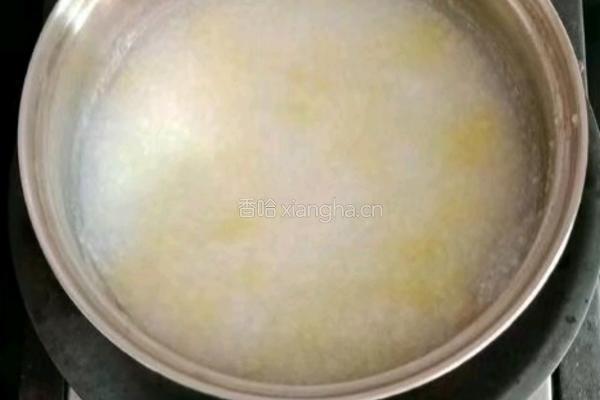 娃娃菜鲜虾粥 (宝宝辅食）的做法图解8
