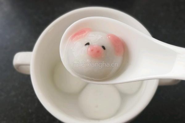 卡通小猪汤圆的做法图解14