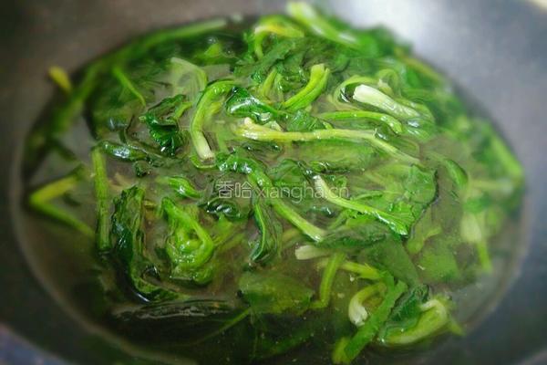 菠菜粉丝汤的做法图解1
