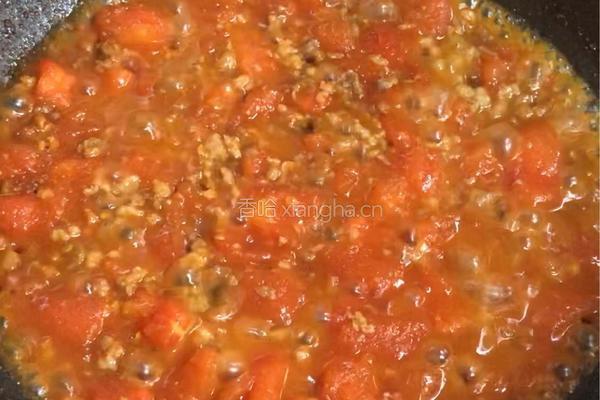 番茄肉酱汤面的做法图解12