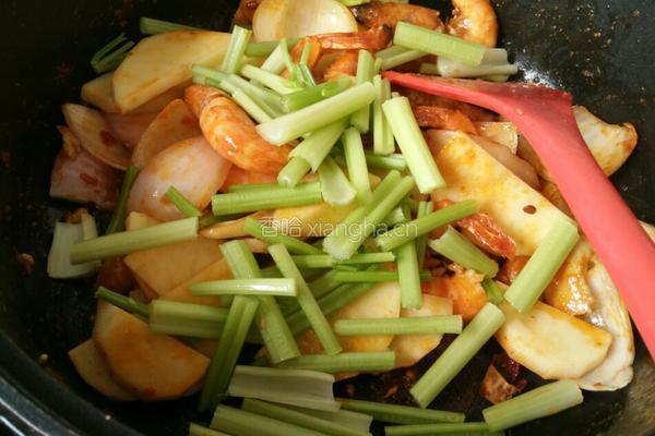 素食干锅虾的做法图解10