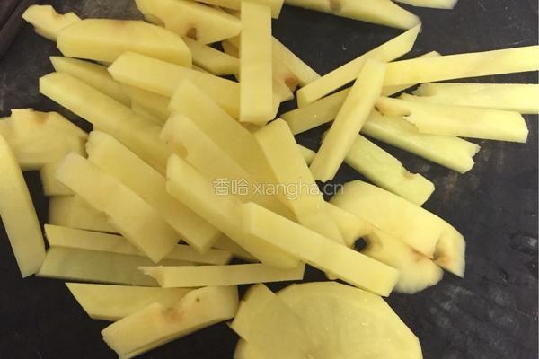 蒜苔土豆条的做法图解3