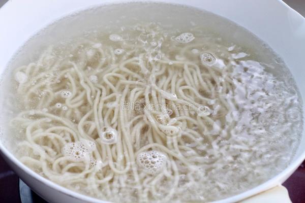 蒜苔肉丝炒面的做法图解4