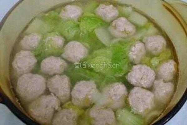 砂锅清串丸子炖菜的做法图解1
