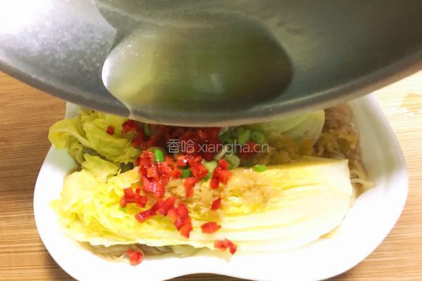 粤式-蒜蓉粉丝蒸娃娃菜的做法图解16