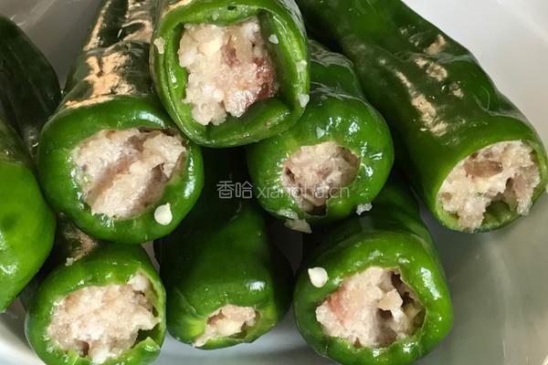 青椒酿肉的做法图解7