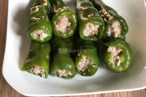 青椒酿肉的做法图解10