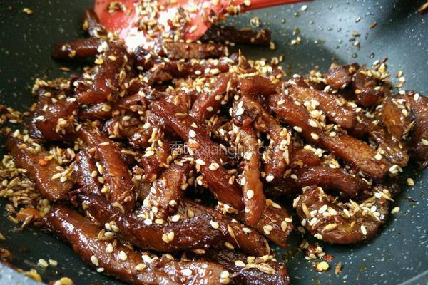 麻辣孜然猪肉干的做法图解11