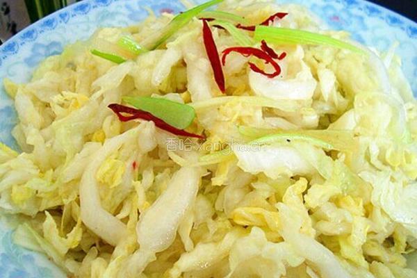 炝白菜心的做法图解6