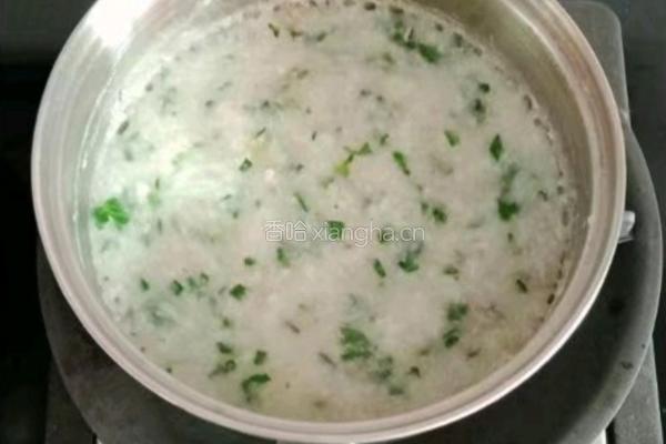 猪肝青菜粥 (宝宝辅食）的做法图解9