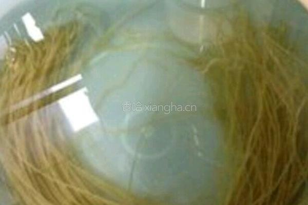 猪肉白菜炖粉条的做法图解1