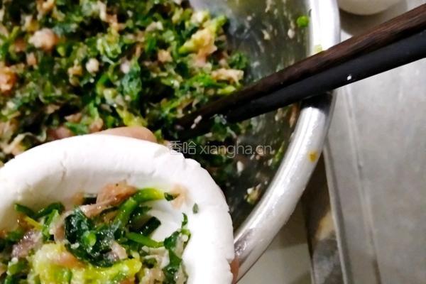 荠菜肉汤圆的做法图解4