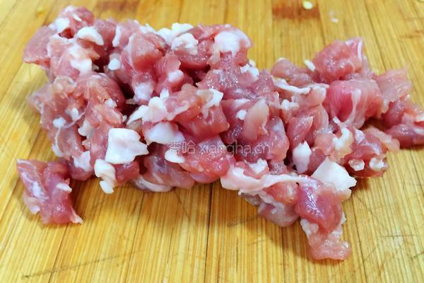 肉末炒黄豆的做法图解2
