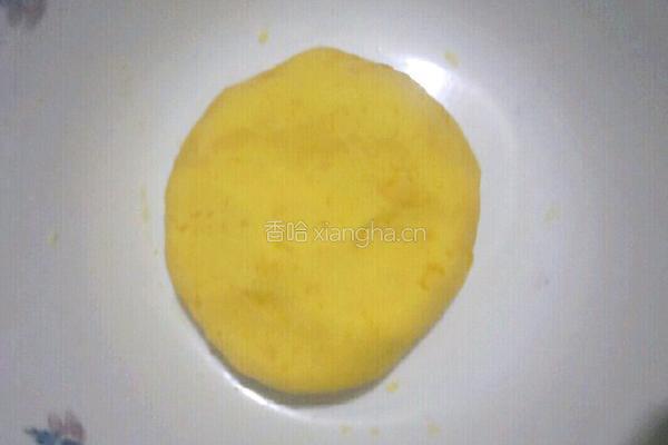 南瓜糯米豆沙包的做法图解4