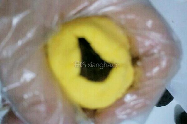 南瓜糯米豆沙包的做法图解8