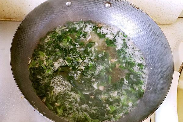 虾皮菠菜鸡蛋汤的做法图解8