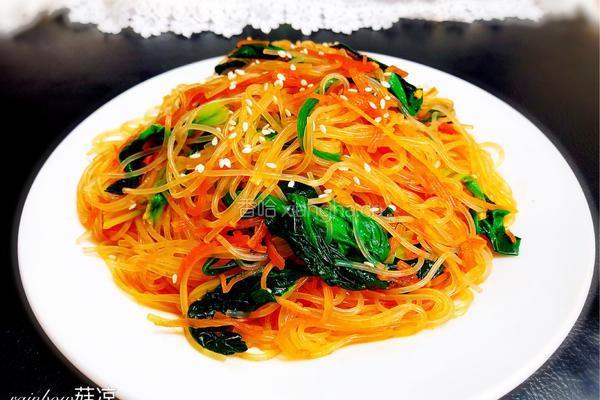 凉拌菠菜粉丝的做法图解10