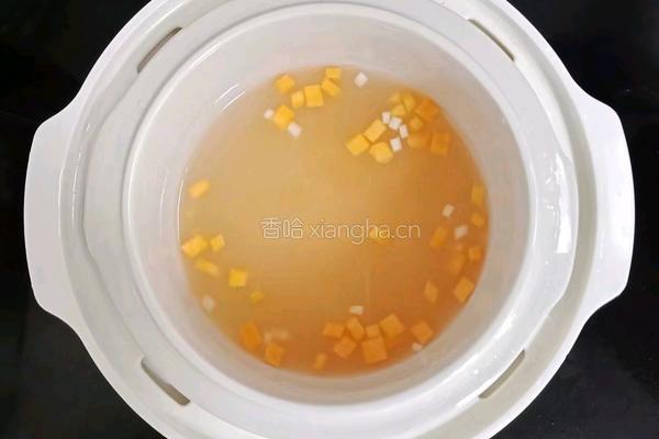 茭白小米粥 (宝宝辅食）的做法图解6
