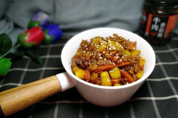 火腿肠炒饭的做法图解7