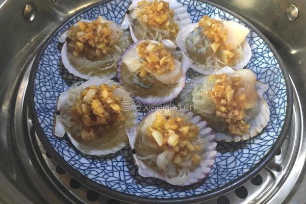 蒜蓉粉丝蒸扇贝的做法图解12