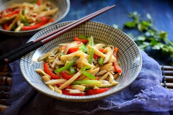 彩椒炒杏鲍菇的做法图解10
