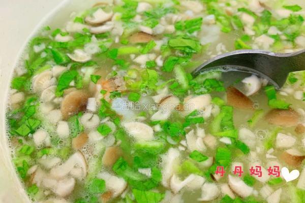 蟹味菇虾粥的做法图解6