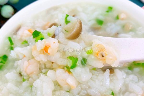 蟹味菇虾粥的做法图解8