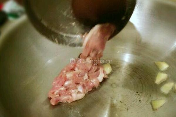 香菜炒肉丝的做法图解4