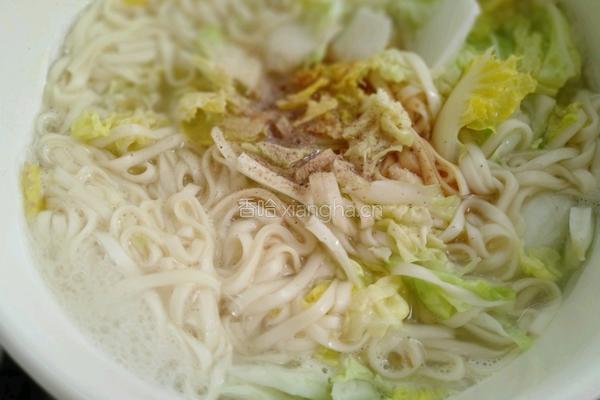 白菜素面的做法图解7