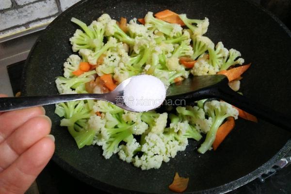 肉炒菜花的做法图解7