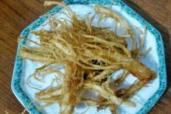 炸香菜根的做法图解7