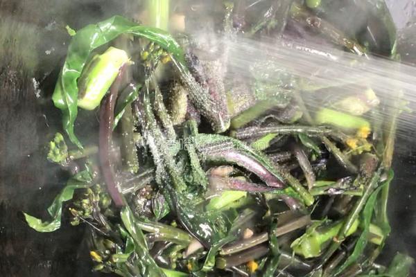 爆炒红菜苔的做法图解6