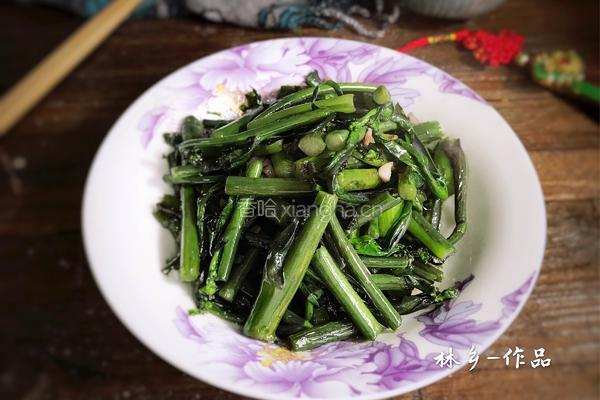 爆炒红菜苔的做法图解7