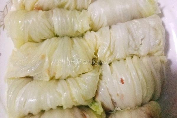 白菜肉卷的做法图解5