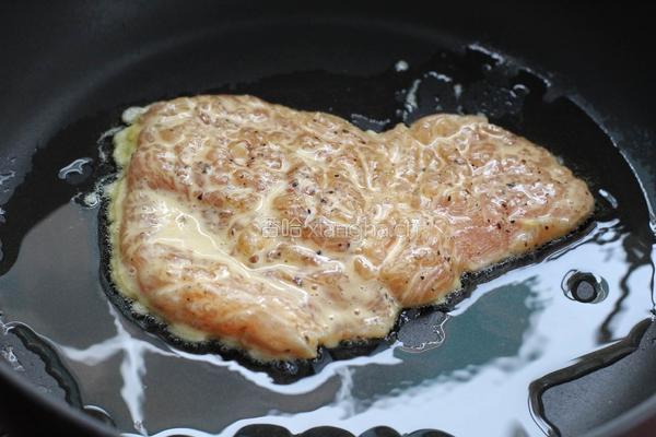 柠香煎鸡排的做法图解5