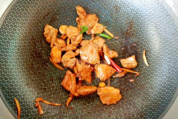 肉炒四季豆的做法图解5