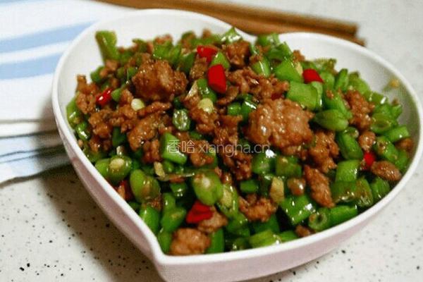 豆角碎炒肉沫的做法图解8