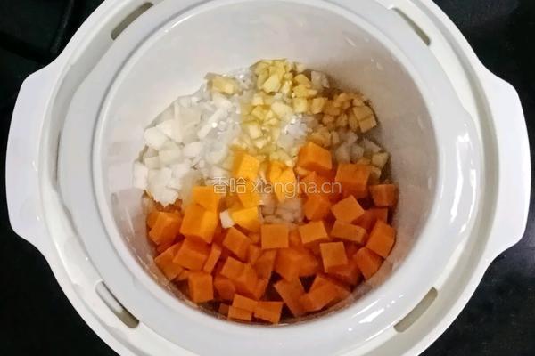 山楂雪梨南瓜粥 (宝宝辅食）的做法图解5
