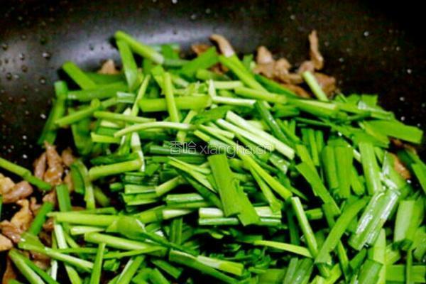 肉丝炒韭菜的做法图解6