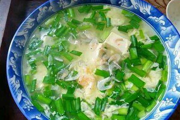 虾皮蛋花韭菜汤的做法图解8