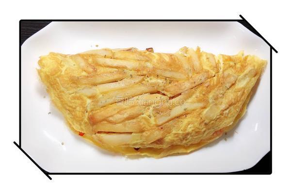 薯条蛋包饭（薯条蛋包培根炒饭）的做法图解11