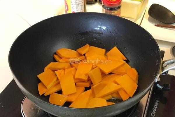 蒜头豆豉炒南瓜的做法图解5