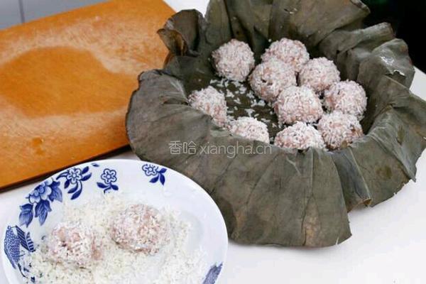 粉蒸丸子的做法图解8