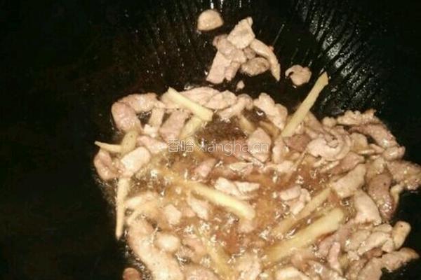蒜薹炒肉的做法图解2