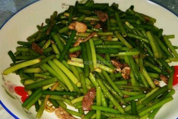 蒜薹炒肉的做法图解5