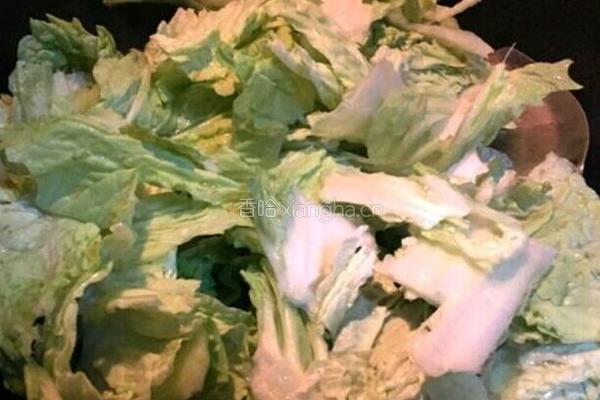 手撕白菜炖酥肉的做法图解4