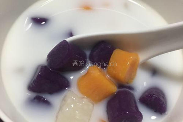 椰香芋圆的做法图解6