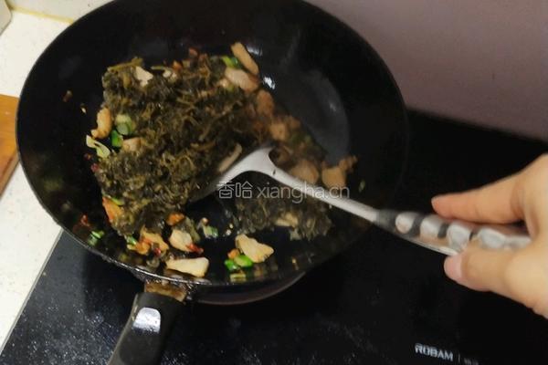 肉炒马蜂菜的做法图解7