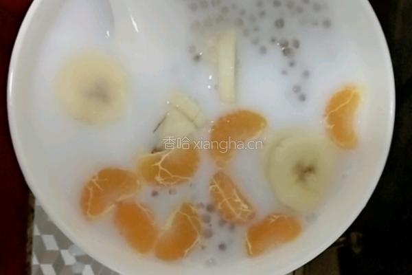 椰汁水果西米露的做法图解9